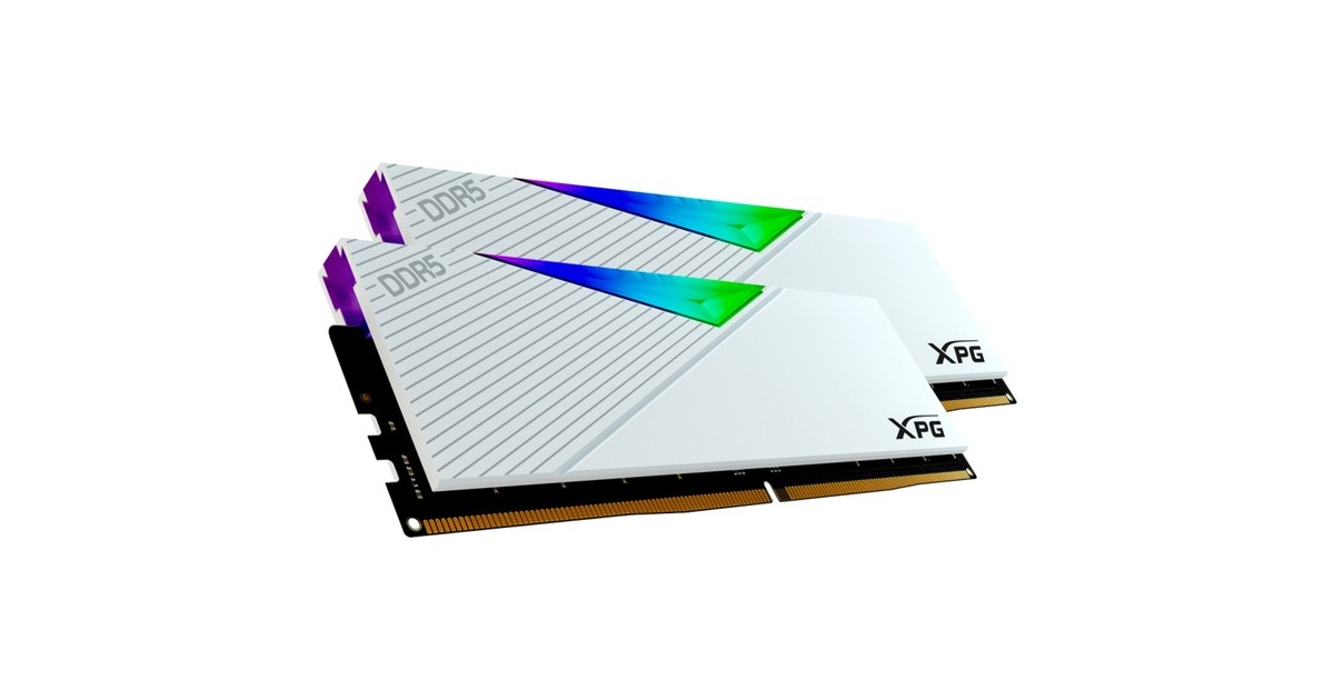 ADATA DIMM 32 GB DDR5-6800 (2x 16 GB) Dual-Kit, Arbeitsspeicher(weiß, AX5U6800C3416G-DCLARWH, XPG Lancer RGB, INTEL XMP, AMD EXPO)