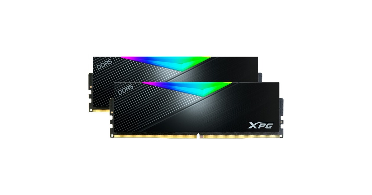 ADATA DIMM 32 GB DDR5-8000 (2x 16 GB) Dual-Kit, Arbeitsspeicher(schwarz, AX5U8000C3816G-DCLARBK, XPG Lancer RGB, INTEL XMP, AMD EXPO)