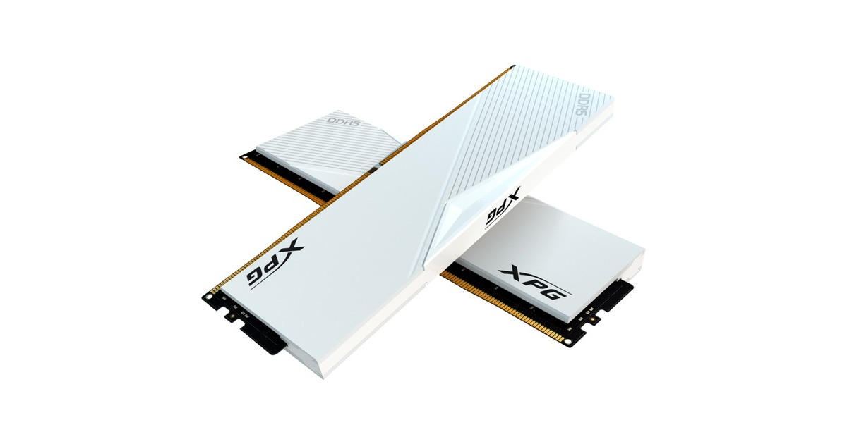 ADATA DIMM 64 GB DDR5-5600 (2x 32 GB) Dual-Kit, Arbeitsspeicher(weiß, AX5U5600C3632G-DCLAWH, Lancer, INTEL XMP)