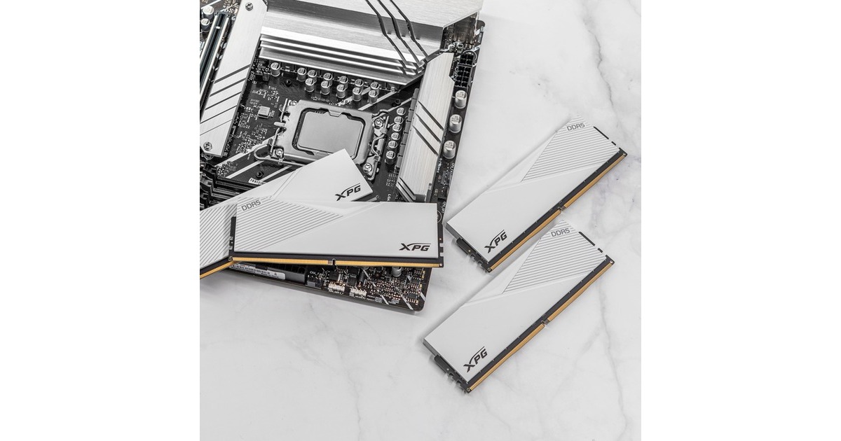 ADATA DIMM 64 GB DDR5-6000 (2x 32 GB) Dual-Kit, Arbeitsspeicher(weiß, AX5U6000C3032G-DCLAWH, Lancer, INTEL XMP)