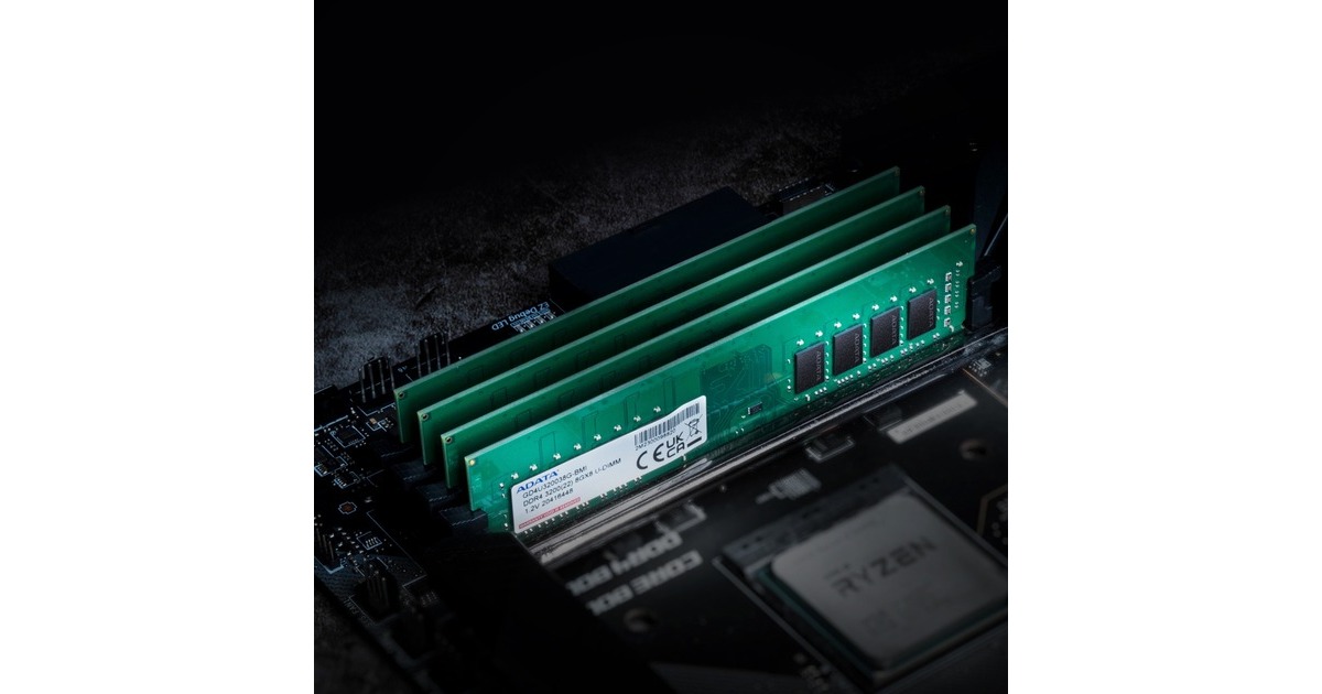 ADATA DIMM 8 GB DDR4-3200, Arbeitsspeicher(schwarz, GD4U320038G-SSS, Gold Tray)