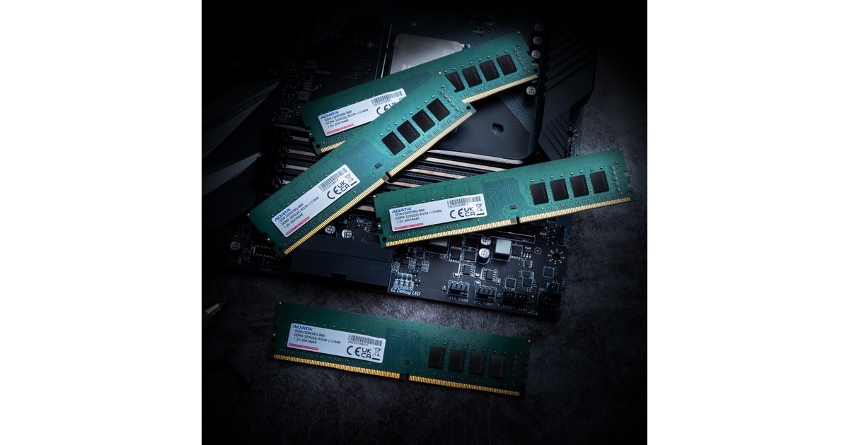 ADATA DIMM 8 GB DDR4-3200, Arbeitsspeicher(schwarz, GD4U320038G-SSS, Gold Tray)