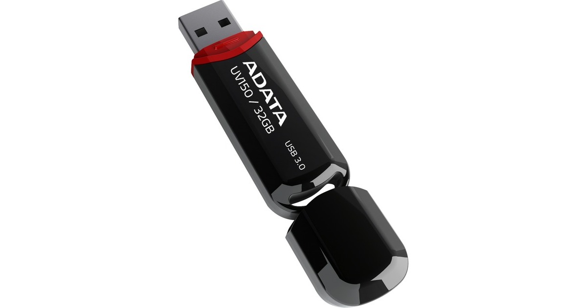 ADATA DashDrive Value UV150 32 GB, USB-Stick(schwarz, USB-A 3.2 Gen1)
