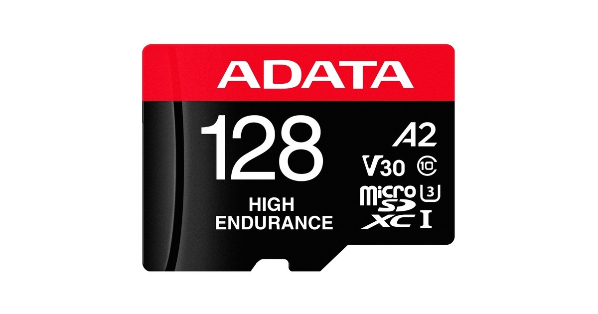 ADATA High Endurance 128 GB microSDXC, Speicherkarte(UHS-I U3, Class 10, V30, A2)