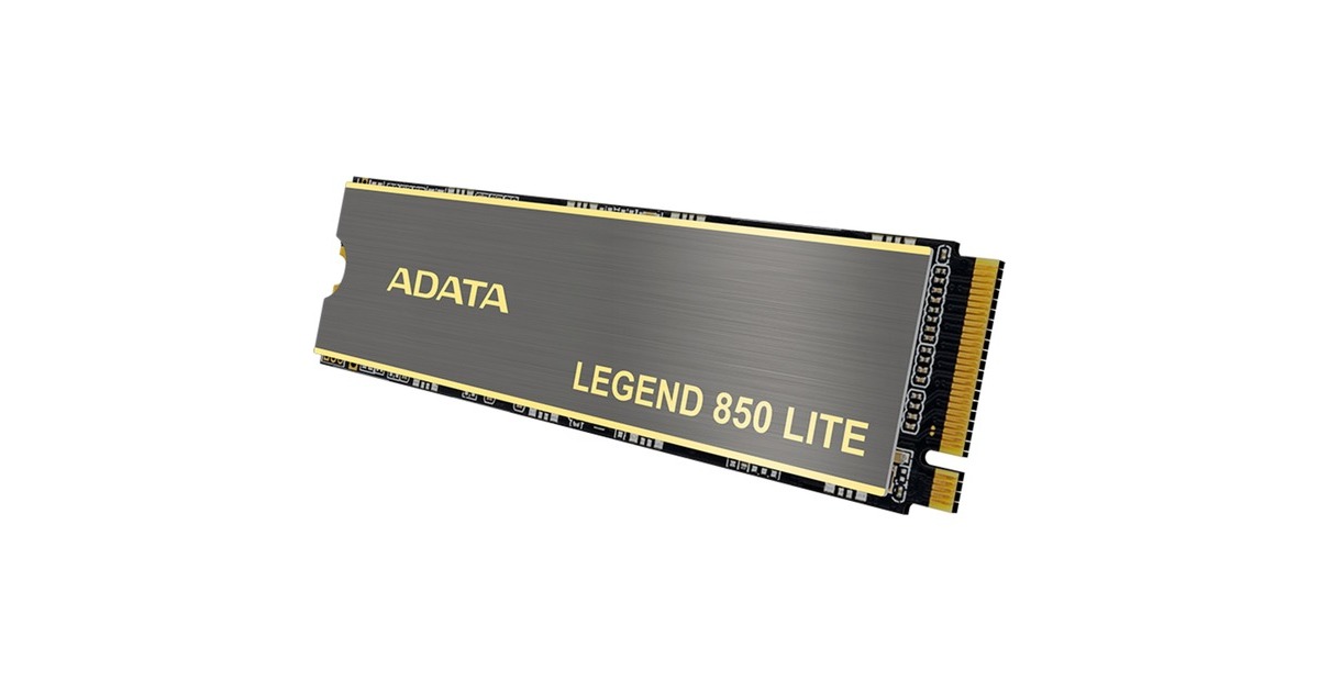 ADATA LEGEND 850 LITE 2 TB, SSD(dunkelgrau/gold, PCIe 4.0 x4, NVMe 1.4, M.2 2280)