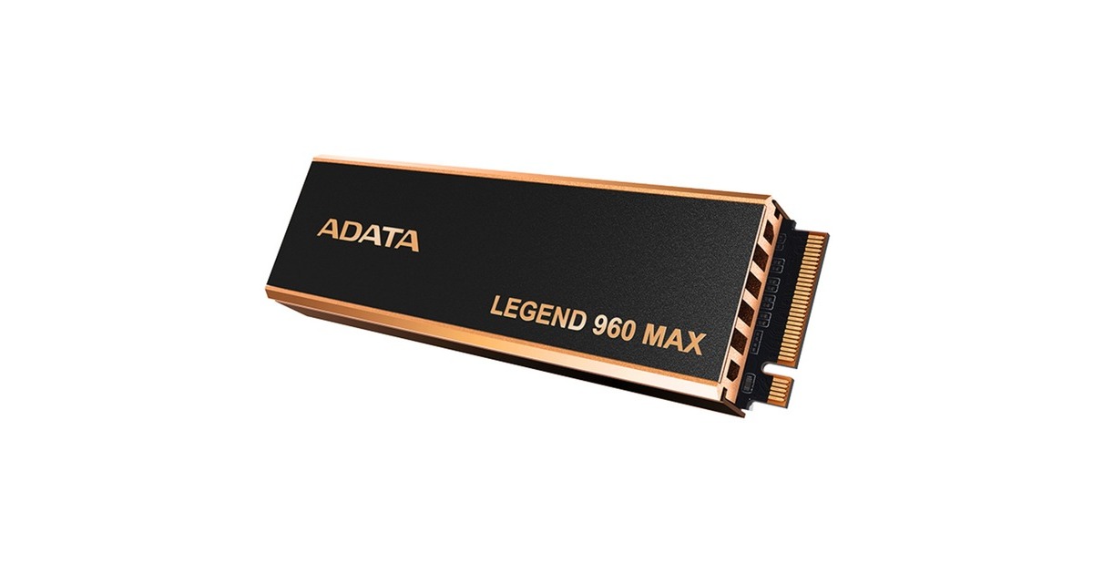 ADATA LEGEND 960 MAX 4 TB, SSD(dunkelgrau/gold, PCIe 4.0 x4, NVMe 1.4, M.2 2280)