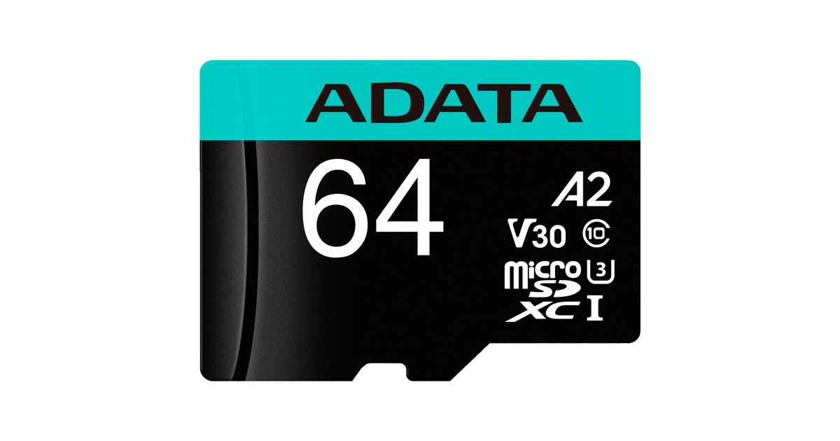 ADATA Premier Pro 64 GB microSDXC, Speicherkarte(UHS-I U3, Class 10, V30, A2)