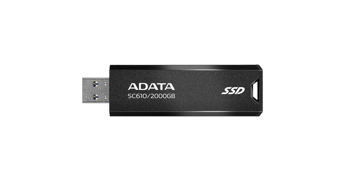 ADATA SC610 2000 GB, Externe SSD(schwarz, USB-A 3.2 Gen 2) ADATA SC610 2000 GB, Externe SSD(schwarz, USB-A 3.2 Gen 2)