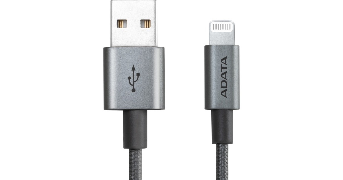 ADATA Sync & Lade Lightning Kabel, Adapter(titan, 1 Meter)