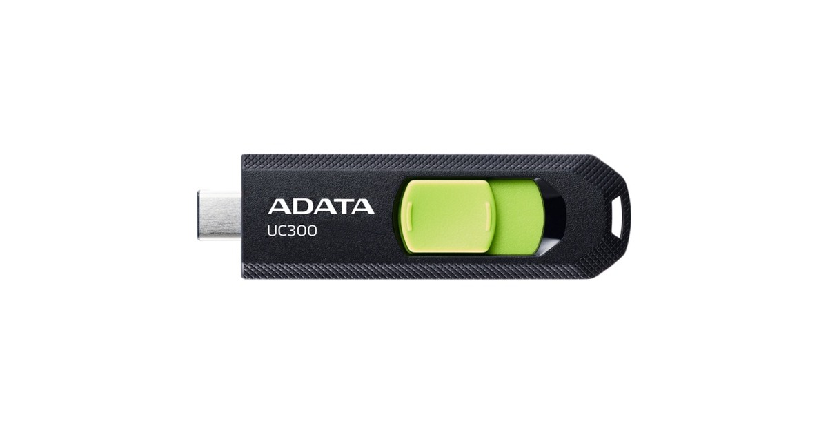 ADATA UC300 32 GB, USB-Stick(schwarz/grün, USB-C 3.2 Gen 1)
