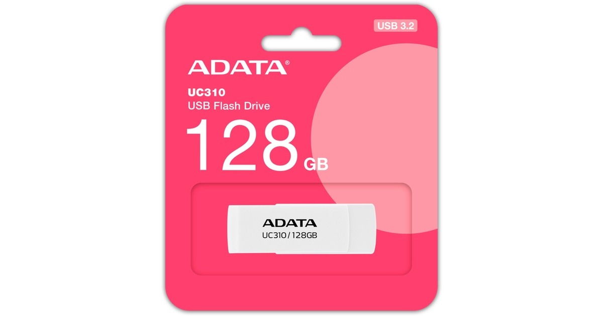 ADATA UC310 128 GB, USB-Stick(weiß, USB-A 3.2 Gen 1)