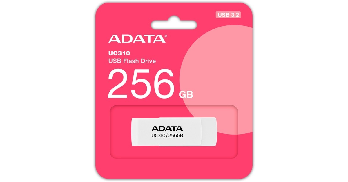 ADATA UC310 256 GB, USB-Stick(weiß, USB-A 3.2 Gen 1)