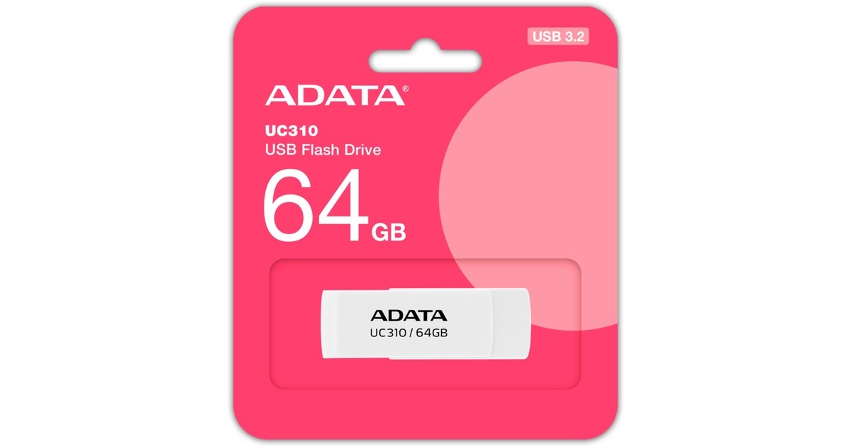 ADATA UC310 64 GB, USB-Stick(weiß, USB-A 3.2 Gen 1)