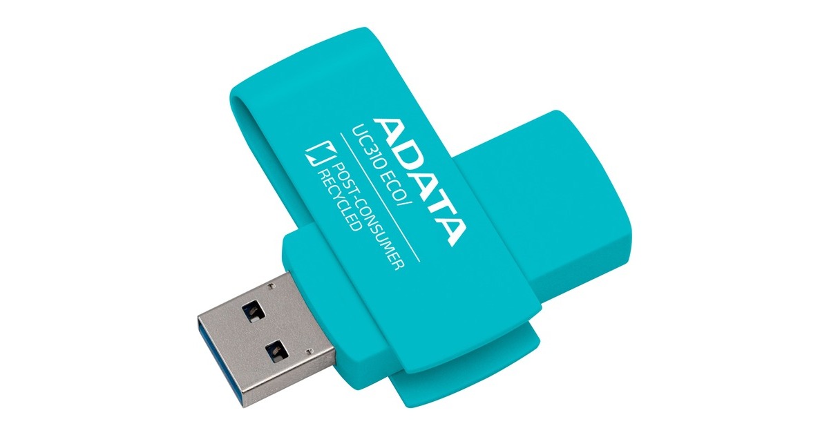 ADATA UC310 ECO 256 GB, USB-Stick(grün, USB-A 3.2 Gen 1)