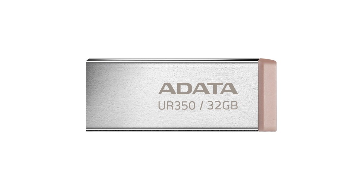 ADATA UR350 32 GB, USB-Stick(nickel/braun, USB-A 3.2 Gen 1 (5 Gbit/s))