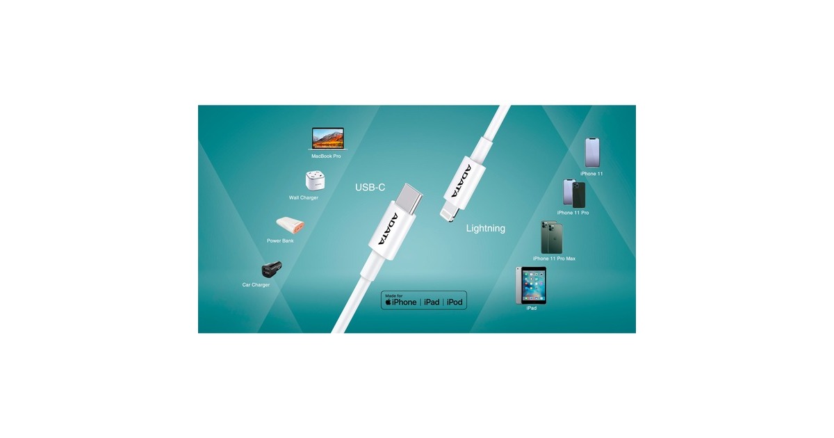 Lightning Stecker(weiß, 1 Meter, PD)