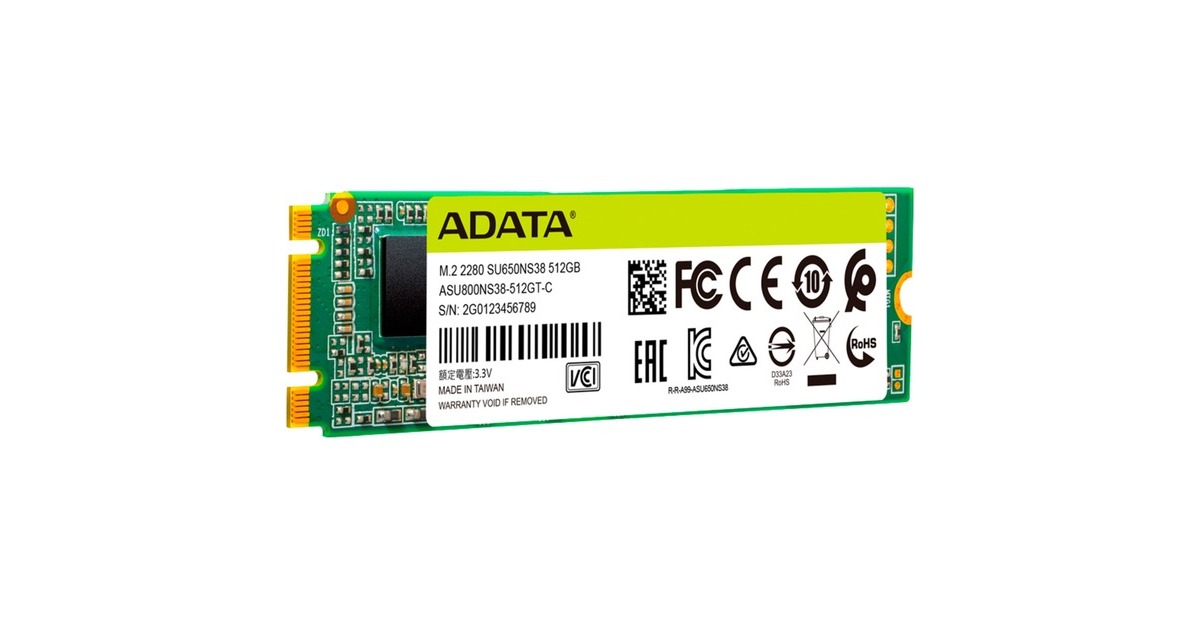 ADATA Ultimate SU650 M.2 1 TB, SSD(SATA 6 Gb/s, M.2 2280)