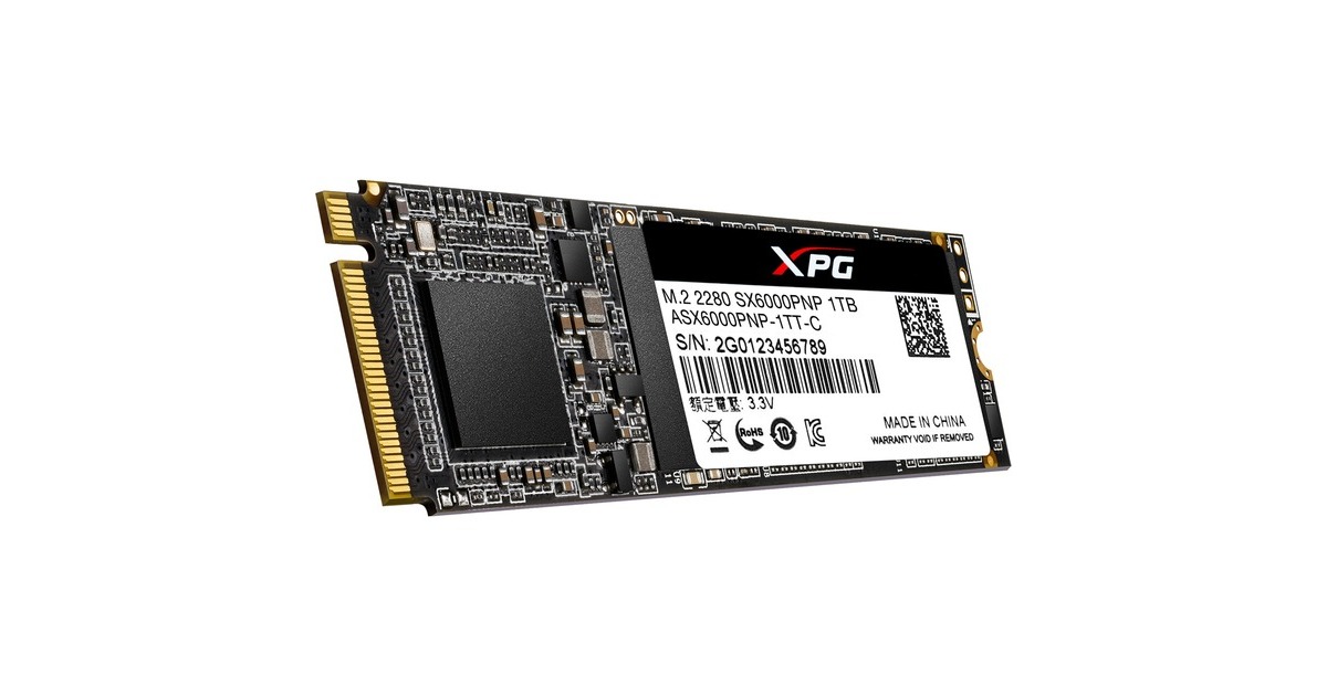 ADATA XPG SX6000 Pro 1 TB, SSD(PCIe 3.0 x4, NVMe 1.3, M.2 2280)