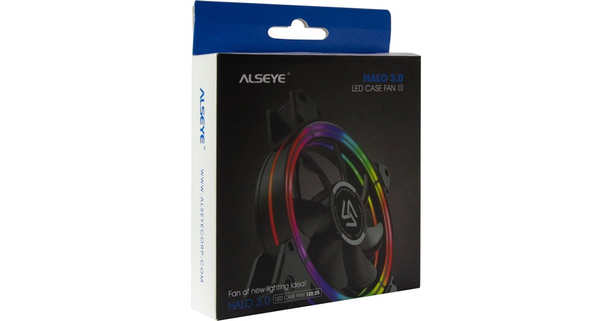 ALSEYE Halo 3.0 120x120x25 mm, Gehäuselüfter(schwarz)