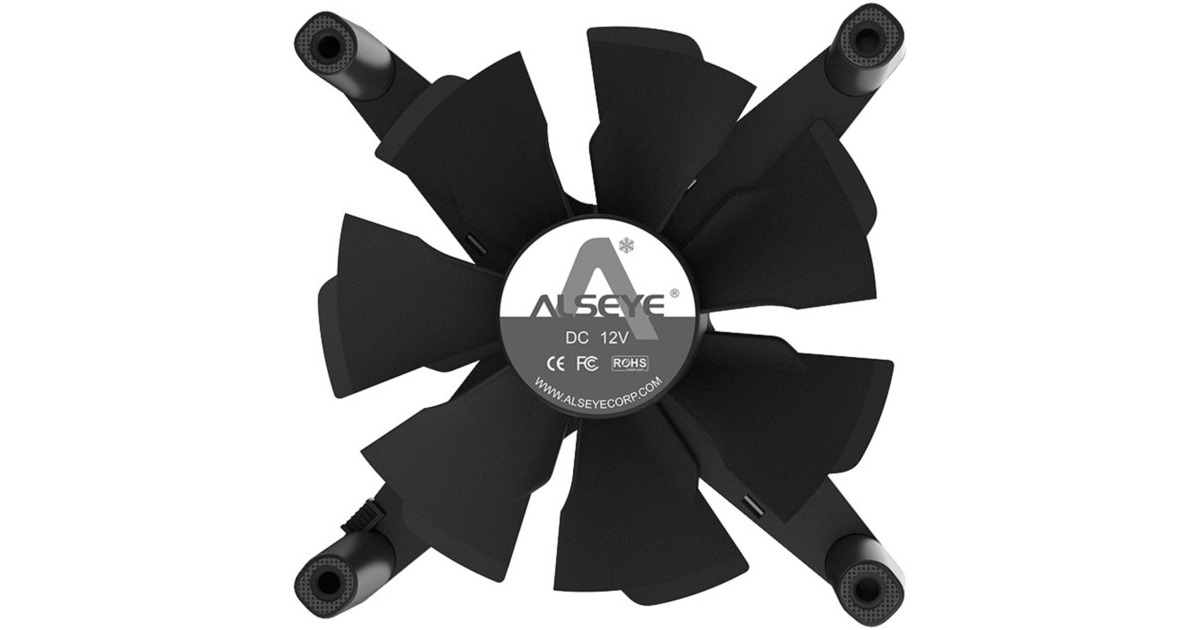 ALSEYE X12 Kit 120x120x30 mm, Gehäuselüfter(grau, 3er Pack, Steuerungseinheit, Fernbedienung)