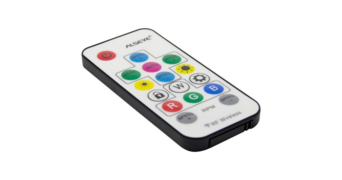 ALSEYE X12 Kit 120x120x30 mm, Gehäuselüfter(grau, 3er Pack, Steuerungseinheit, Fernbedienung)