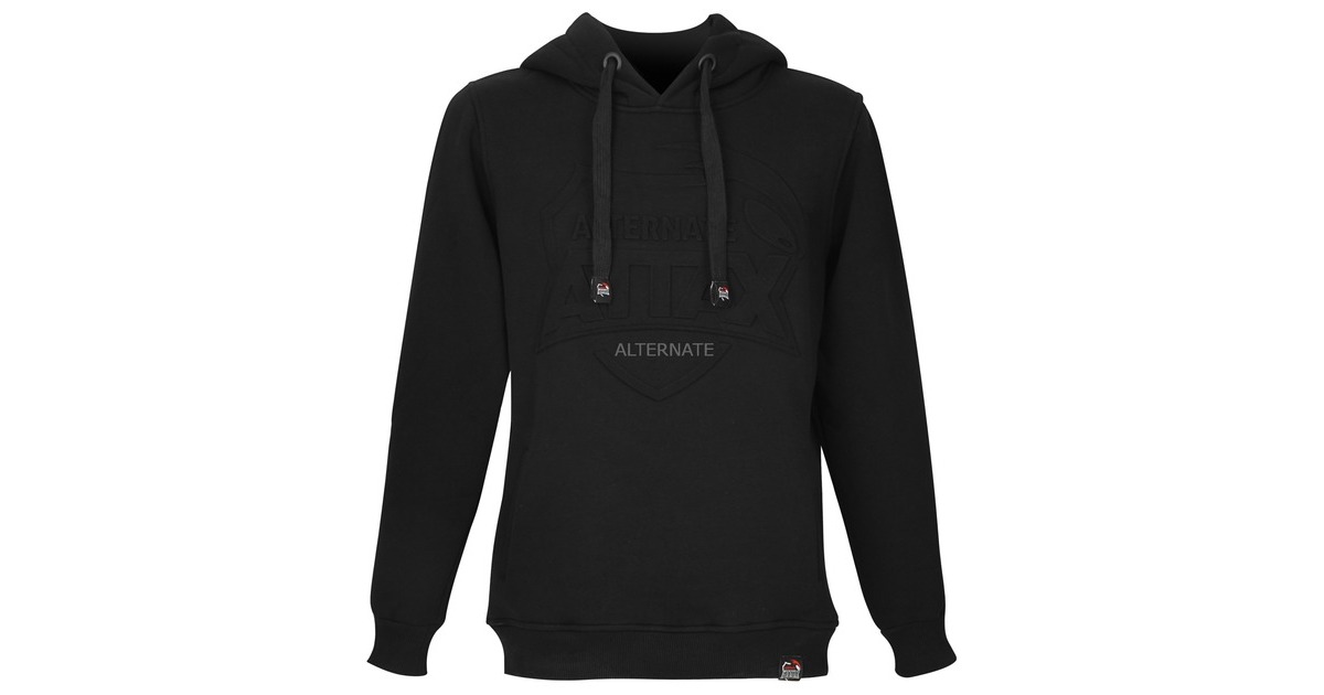 ALTERNATE ATTAX Hoodie (Logo geprägt) 4XL, Pullover(schwarz)