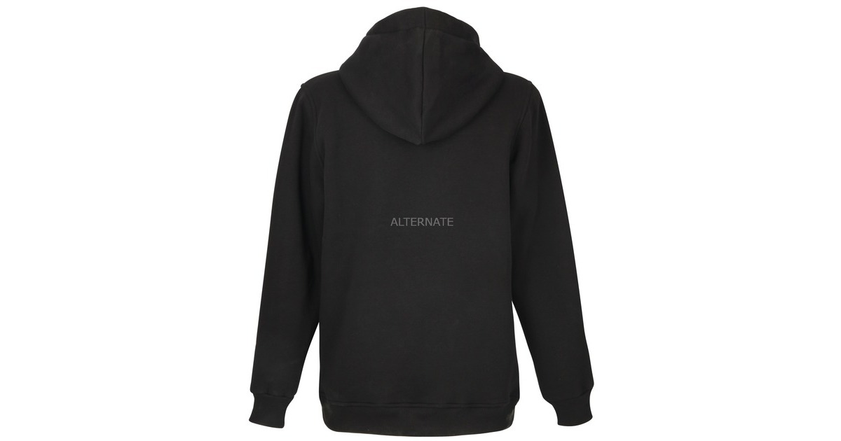 ALTERNATE ATTAX Hoodie (Logo geprägt) L, Pullover(schwarz)