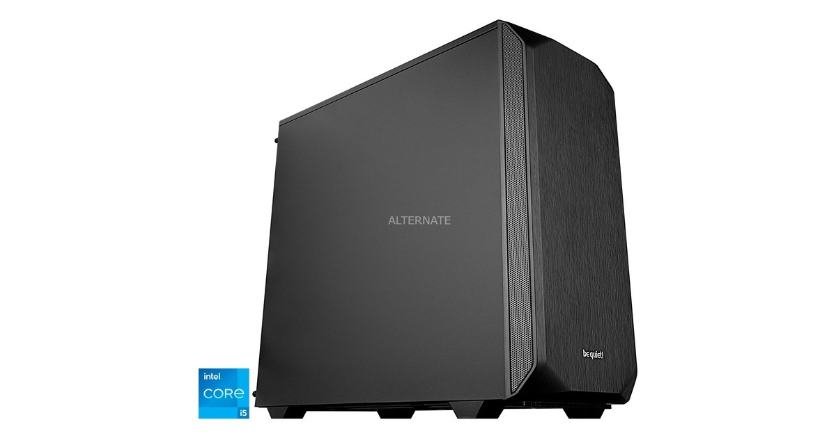 ALTERNATE Gaming-PC Silent Edition • RTX 4060 Ti • Intel® Core™ i5-13400F • 16 GB RAM(schwarz, Windows 11 Home 64-Bit)