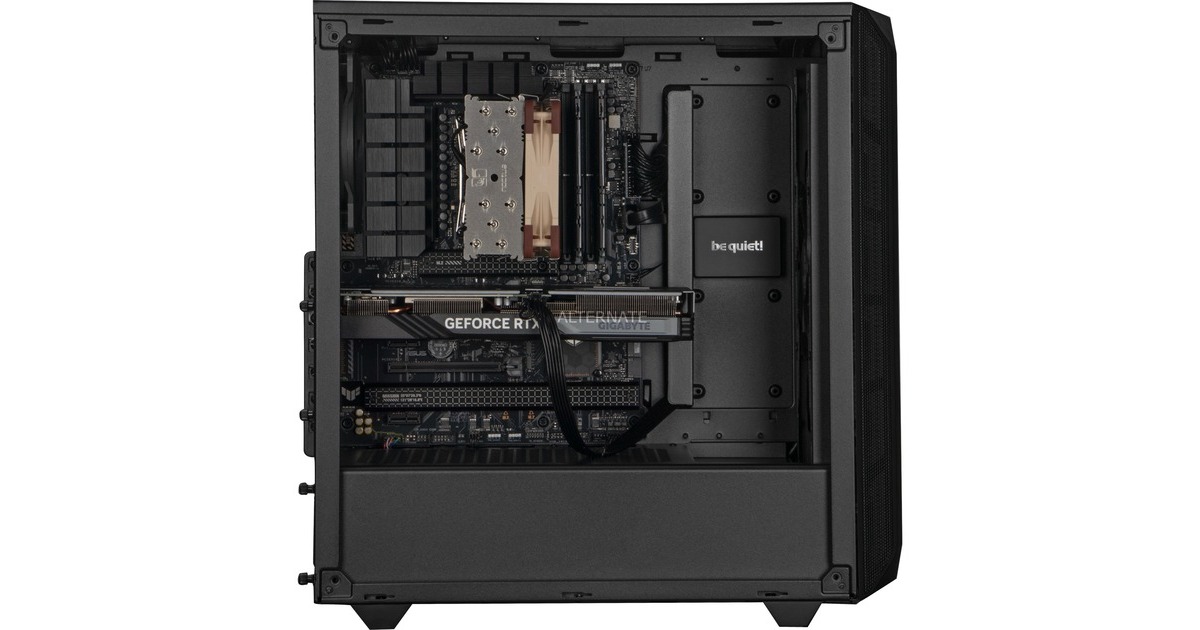 ALTERNATE Gaming-PC Silent Edition • RTX 4060 • AMD Ryzen™ 5 7500F • 16 GB RAM(schwarz/transparent, Windows 11 Home 64-Bit)