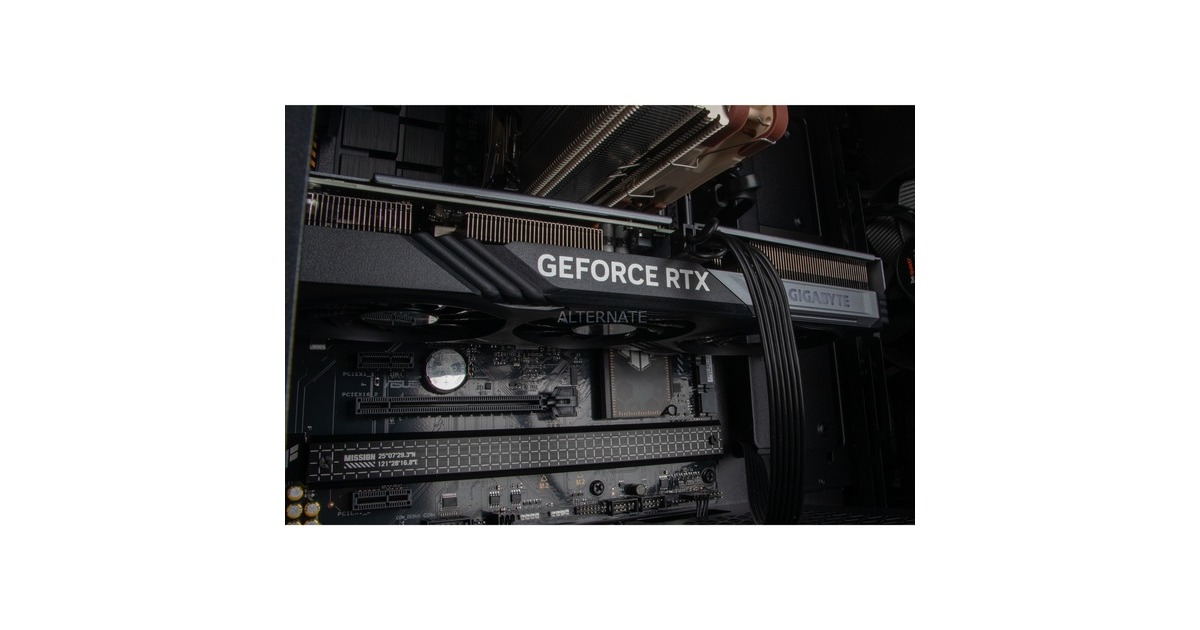 ALTERNATE Gaming-PC Silent Edition • RTX 4060 • AMD Ryzen™ 5 7500F • 16 GB RAM(schwarz/transparent, Windows 11 Home 64-Bit)