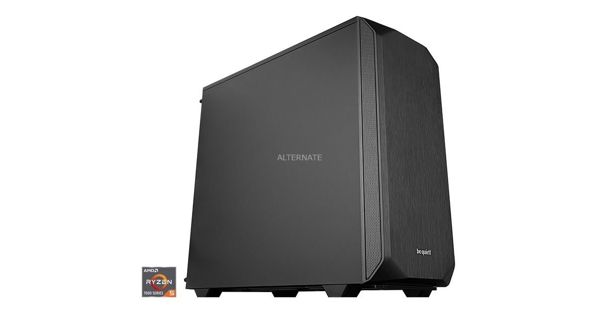 ALTERNATE Gaming-PC Silent Edition • RTX 4070 • AMD Ryzen™ 5 7600X • 32 GB RAM(schwarz, Windows 11 Home 64-Bit)