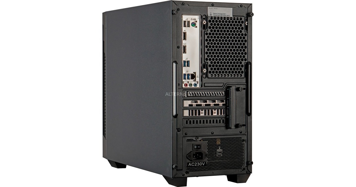 ALTERNATE Gaming-PC • RTX 4060 • AMD Ryzen™ 5 5600 • 16 GB RAM(schwarz/transparent, Windows 11 Home 64-Bit)