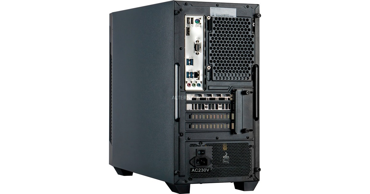 ALTERNATE Gaming-PC • RTX 4060 • Intel® Core™ i5-12400F • 16 GB RAM(schwarz/transparent, Windows 11 Home 64-Bit)