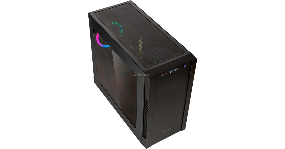 ALTERNATE Gaming-PC • RTX 4060 • Intel® Core™ i5-12400F • 16 GB RAM(schwarz/transparent, Windows 11 Home 64-Bit)
