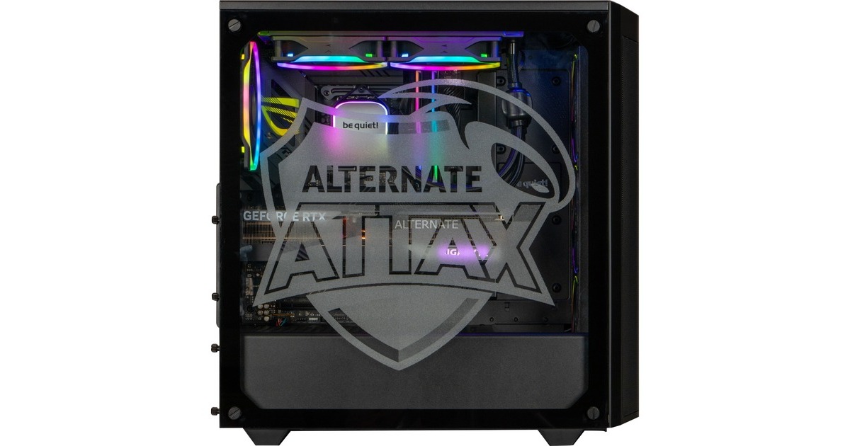 ALTERNATE aTTaX Diamond Gaming-PC • RTX 4070 • Intel® Core™ i7-14700KF • 32 GB RAM(schwarz/transparent, Windows 11 Home 64-Bit)