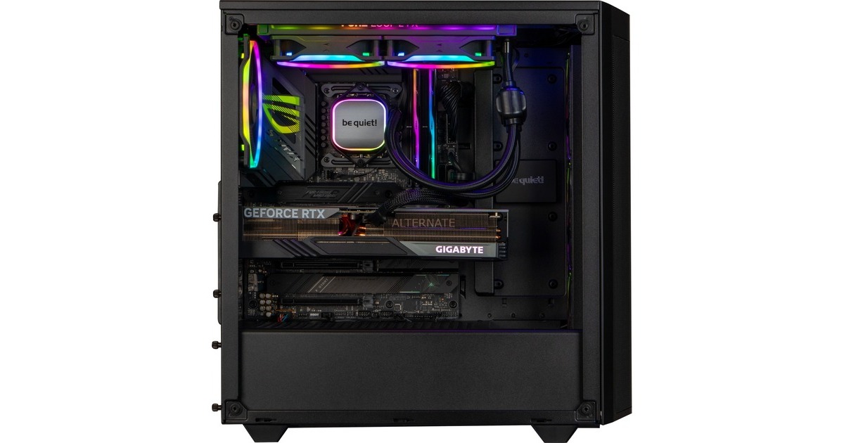 ALTERNATE aTTaX Diamond Gaming-PC • RTX 4070 • Intel® Core™ i7-14700KF • 32 GB RAM(schwarz/transparent, Windows 11 Home 64-Bit)