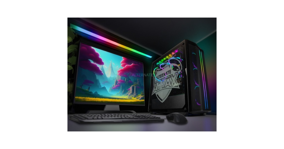 ALTERNATE aTTaX Diamond Gaming-PC • RTX 4070 • Intel® Core™ i7-14700KF • 32 GB RAM(schwarz/transparent, Windows 11 Home 64-Bit)