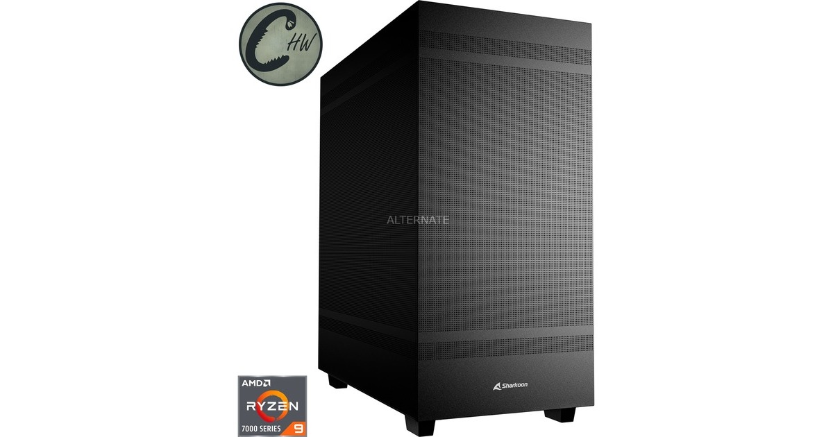 ALTERNATE x CHW Workstation + • RTX 4090 • AMD Ryzen™ 9 7950X • 96 GB RAM, PC-System(schwarz, ohne Betriebssystem)