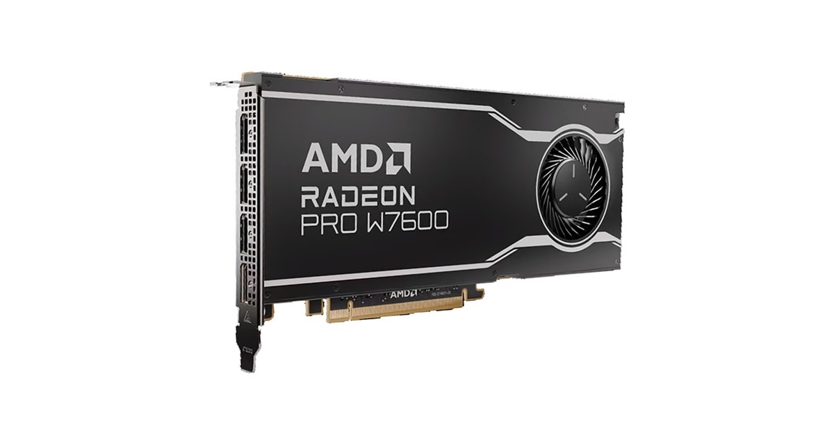 AMD Radeon PRO W7600 8GB, Grafikkarte(RDNA 3, 4x DisplayPort 2.1) AMD Radeon PRO W7600 8GB, Grafikkarte(RDNA 3, 4x DisplayPort 2.1)