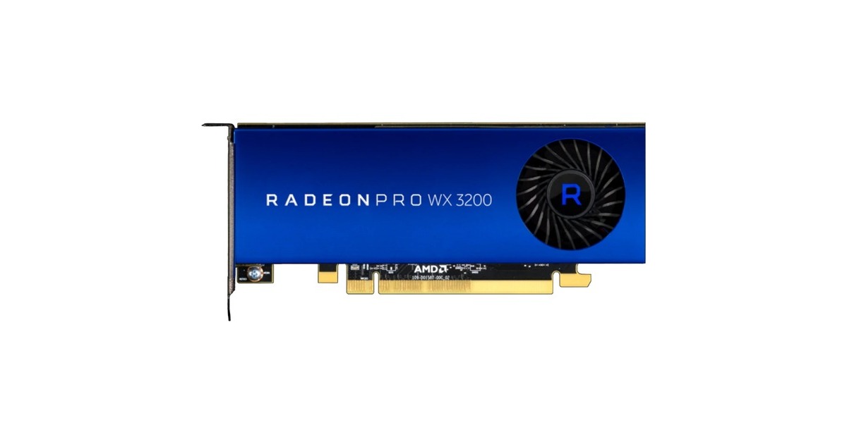 AMD Radeon PRO WX3200, Grafikkarte(4x Mini-DisplayPort) AMD Radeon PRO WX3200, Grafikkarte(4x Mini-DisplayPort)