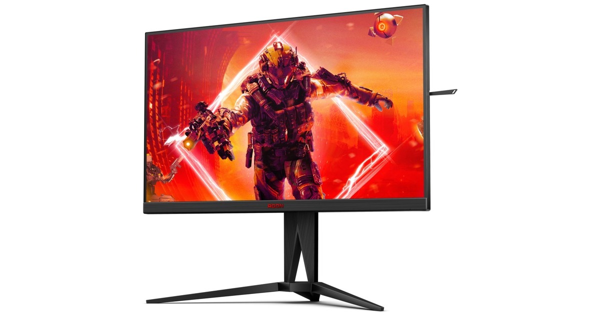 AOC AGON AG275QXN/EU, Gaming-Monitor(69 cm (27 Zoll), schwarz/rot, QHD, VA, HDR, Adaptive-Sync, 165Hz Panel)