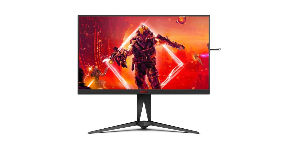 AOC AGON AG325QZN/EU, Gaming-Monitor(80 cm (31.5 Zoll), schwarz, QHD, VA, HDR, Free-Sync, HDMI, DisplayPort, Pivot, 240Hz Panel)