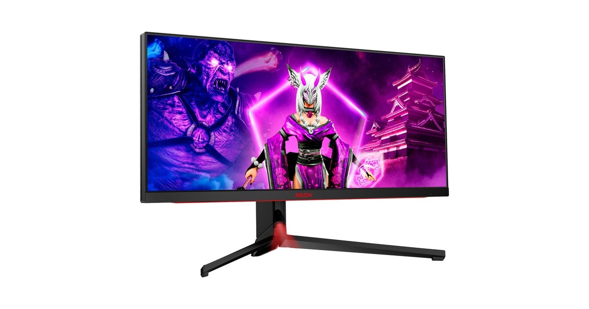 AOC AGON AG344UXM, Gaming-Monitor(87 cm (34 Zoll), schwarz/rot, WQHD, IPS, Adaptive-Sync, HDR, 170Hz Panel, Outlet) AOC AGON AG344UXM, Gaming-Monitor(87 cm (34 Zoll), schwarz/rot, WQHD, IPS, Adaptive-Sync, HDR, 170Hz Panel, Outlet)