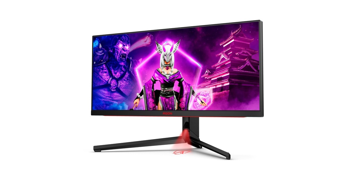 AOC AGON AG344UXM, Gaming-Monitor(87 cm (34 Zoll), schwarz/rot, WQHD, IPS, Adaptive-Sync, HDR, 170Hz Panel, Outlet) AOC AGON AG344UXM, Gaming-Monitor(87 cm (34 Zoll), schwarz/rot, WQHD, IPS, Adaptive-Sync, HDR, 170Hz Panel, Outlet)