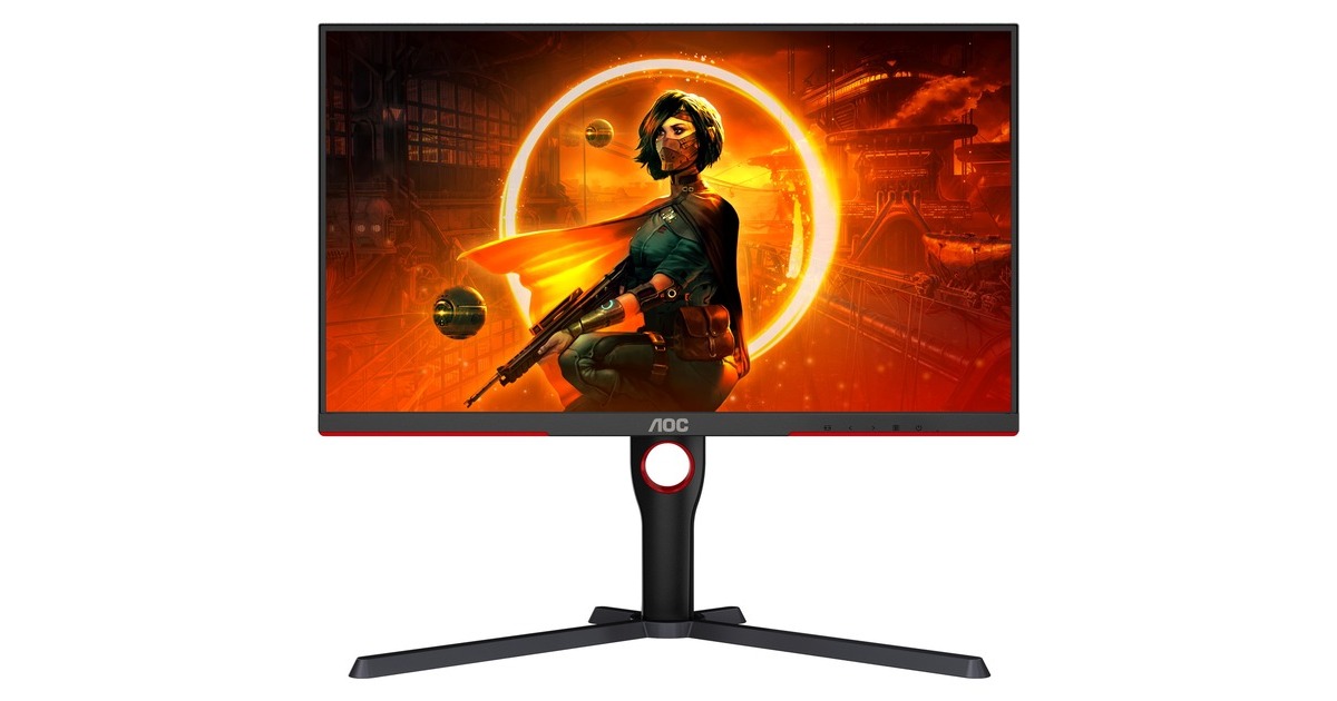 AOC AGON Q27G3XMN/BK, Gaming-Monitor(69 cm (27 Zoll), schwarz/rot, QHD, VA, Adaptive-Sync, 180Hz Panel)