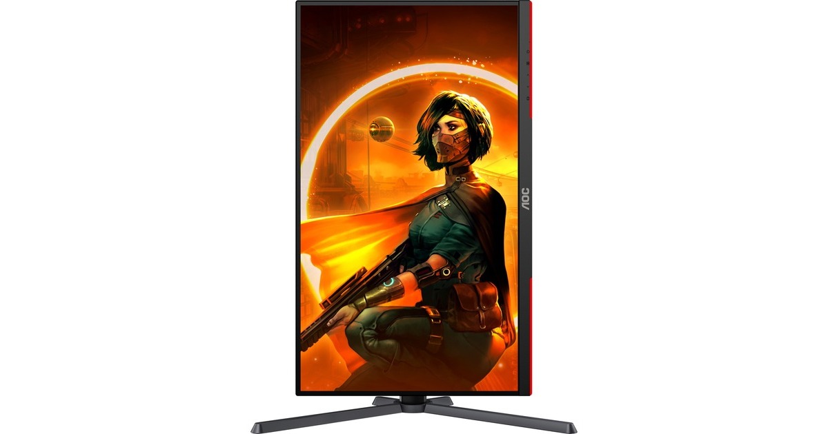 AOC AGON Q27G3XMN/BK, Gaming-Monitor(69 cm (27 Zoll), schwarz/rot, QHD, VA, Adaptive-Sync, 180Hz Panel)