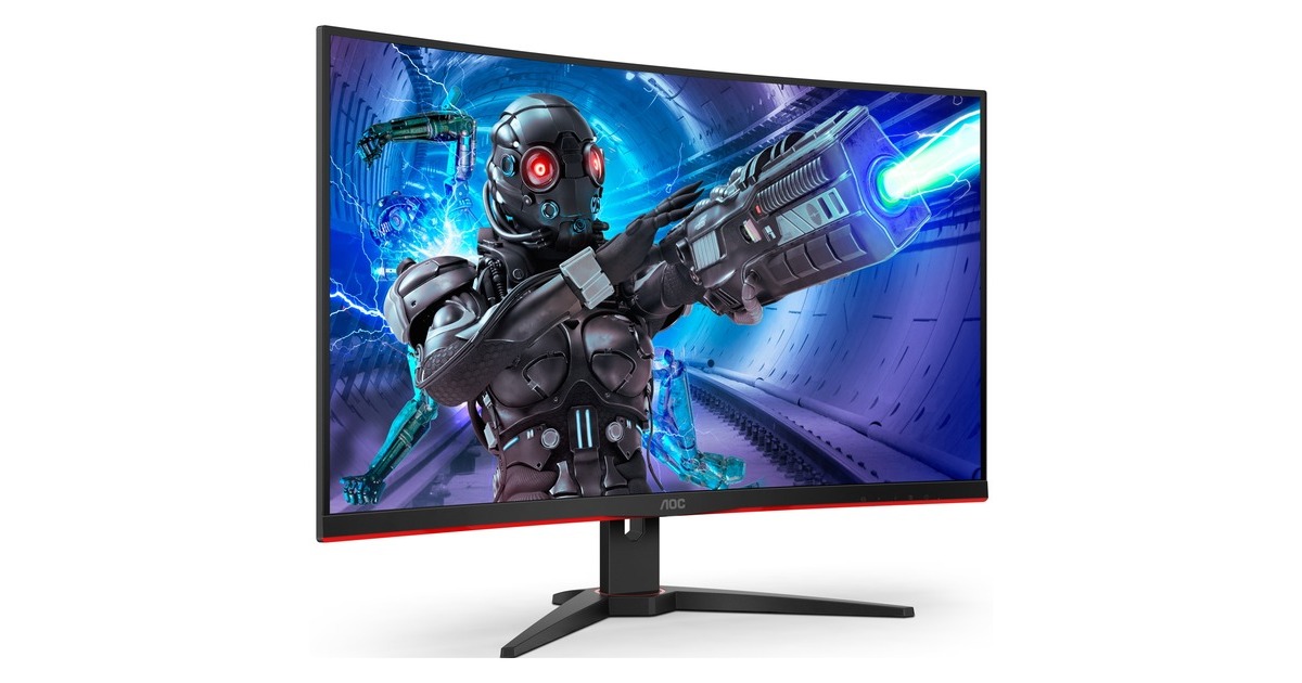AOC C32G2ZE/BK, Gaming-Monitor(80 cm (32 Zoll), schwarz/rot, FullHD, VA, Curved, AMD Free-Sync, 240Hz Panel) AOC C32G2ZE/BK, Gaming-Monitor(80 cm (32 Zoll), schwarz/rot, FullHD, VA, Curved, AMD Free-Sync, 240Hz Panel)