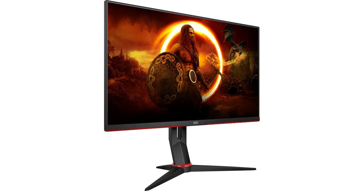 AOC Q27G2S/EU, Gaming-Monitor(69 cm (27 Zoll), schwarz/rot, QHD, IPS, Adpative-Sync, 165Hz Panel)