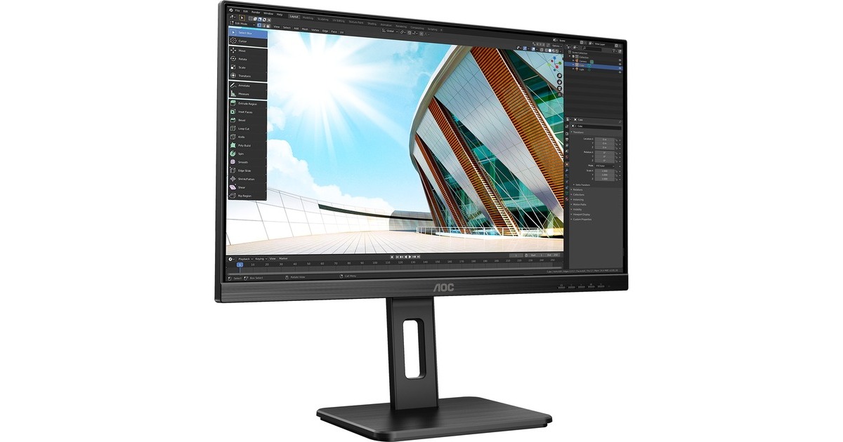 AOC U27P2CA, LED-Monitor(69 cm (27 Zoll), schwarz, UltraHD/4K, IPS, 60 Hz, HDMI) AOC U27P2CA, LED-Monitor(69 cm (27 Zoll), schwarz, UltraHD/4K, IPS, 60 Hz, HDMI)
