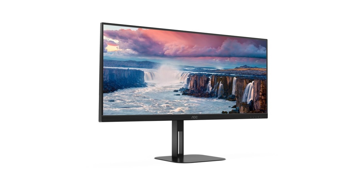 AOC U34V5C/BK, LED-Monitor(86.4 cm (34 Zoll), schwarz, WQHD, VA, USB-C, 100Hz Panel) AOC U34V5C/BK, LED-Monitor(86.4 cm (34 Zoll), schwarz, WQHD, VA, USB-C, 100Hz Panel)